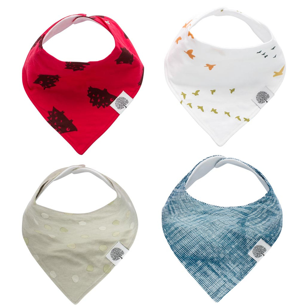 Bandana Baby Bibs | Parker Set - 4 Pack | Parker Baby Co. | Parker Baby Co.