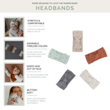 Matilda Set - Cable Knit Knotted Headbands - 5 Pack