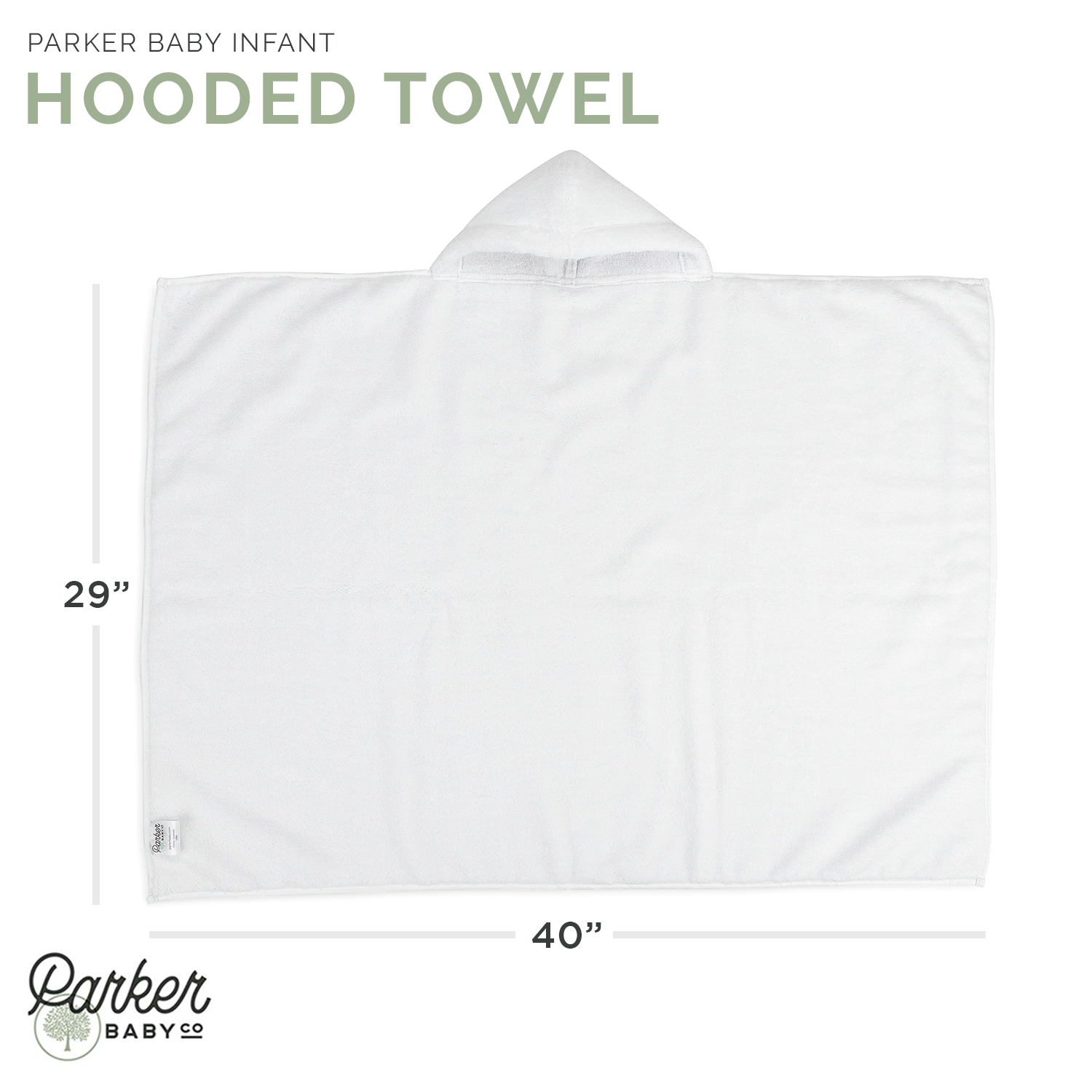 Hooded Bath Towel | Parker Baby Co.